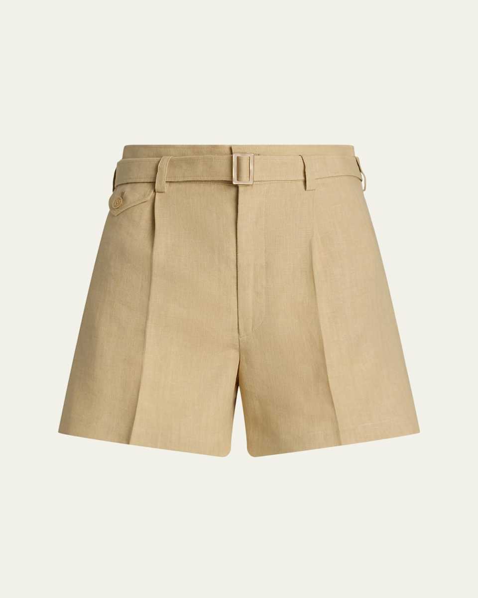 Denise Belted Linen Shorts